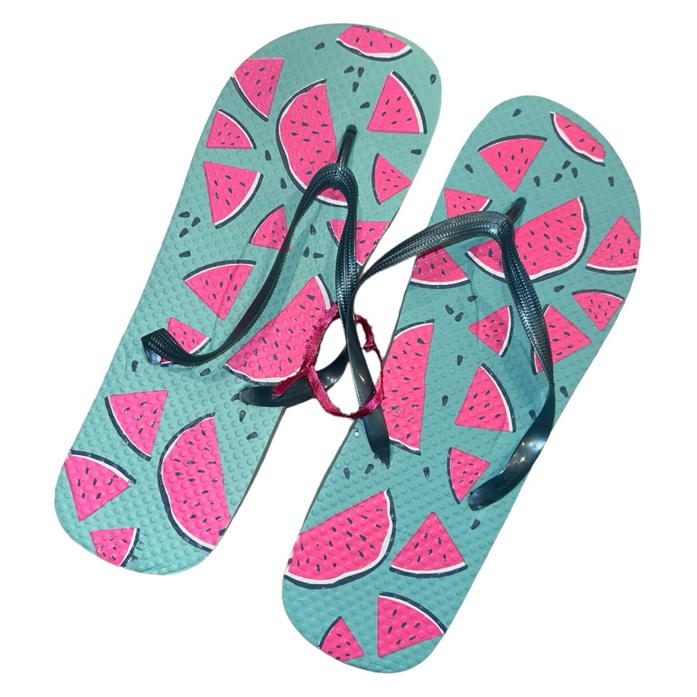 Women’s Watermelon Flip Flops‎ Size Large 9-10